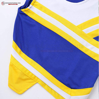 Uniforme de pom-pom girl en tissu doux pour la pratique du sport, conception de l'uniforme de pom-pom girl.