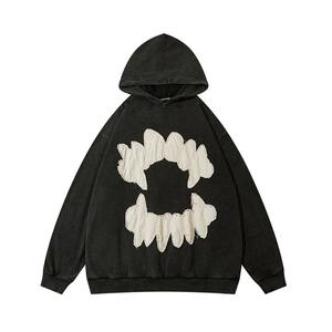 Custom Design Kids Hoodies Thick Streetwear Cotton <b>Fleece</b> <b>Men's</b> Hoodies & Sweatshirts 2026 with Puff Printing - Product Image 2