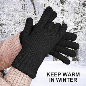 Gants d'hiver en cuir de mouton bronzé à doigts entiers pour hommes et femmes avec capacité d'écran tactile téléchargés par Dress Sports - Product Image 6