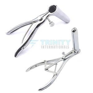 Juego de instrumentos de espéculo Rectal de acero inoxidable de primera calidad Manual reutilizable ligero uso veterinario - Product Image 1