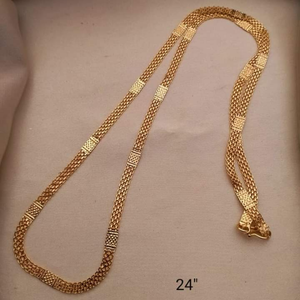 Venta al por mayor personalizado chapado en oro de acero inoxidable 18K chapado en oro cadena colgante collar de cuentas largo collar de joyería de las mujeres - Product Image 2