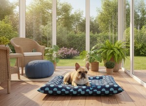 Lit pour animaux de compagnie Amistar en tissu Oxford de luxe 90x60 cm pour chats et chiens de taille moyenne - Product Image 6