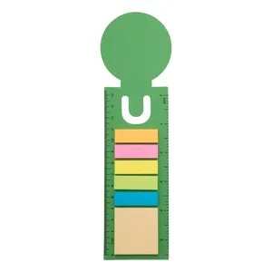 Segnalibro a forma di righello in paglia di grano ecologica, gadget sostenibili - Product Image 1