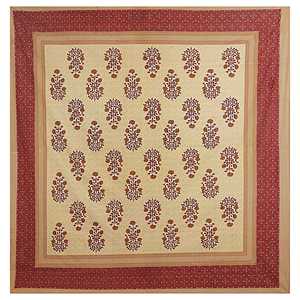 Maroon Floral 240 TC Sábana de algodón 1 Super King Sábana con 2 fundas de almohada SHKV1080 Juego de funda Nórdica - Product Image 4