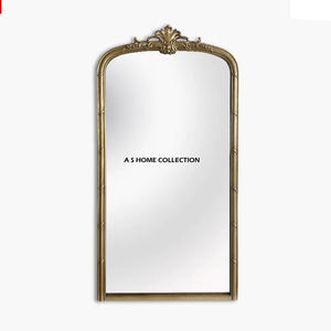 Art Style Water Droplet-Shaped <b>Gold</b> <b>Frame</b> Glass Wall <b>Mirror</b> Decor Fancy Design Makeup Dressing Luxurious Design Amazing price - Product Image 4