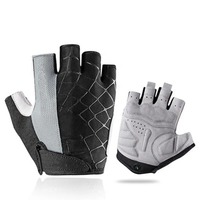 Gants de cyclisme en cuir synthétique demi-doigts, qualité supérieure, meilleurs matériaux, qualité durable, antidérapants.