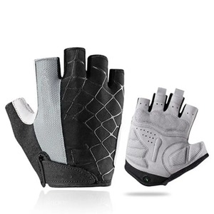 Guantes de cuero sintético de medio dedo al por mayor para ciclismo moto karting motocross viajar gimnasio esquí uso impermeable personalizado - Product Image 1