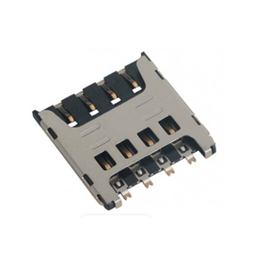 ที่มีคุณภาพสูงทนทานไมโครซิมการ์ดเชื่อมต่อ8PIN ผลักดันดึงประเภทสำหรับการใช้งาน PCB - Product Image 1