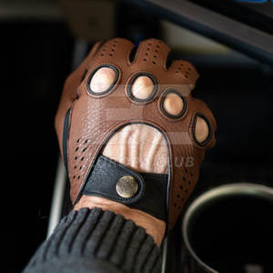 Gants de conduite en cuir de vache véritable, doux, pour la saison hivernale, qualité supérieure, gants de conduite personnalisés - Product Image 5