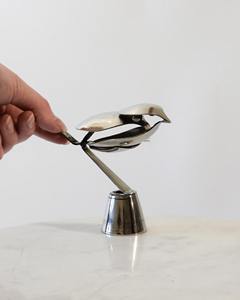 Pièce maîtresse de table à oiseaux en argent Article décoratif élégant pour la maison Bureau Événement Affichage Fête Cadeau de mariage Sculpture Utilisation - Product Image 6