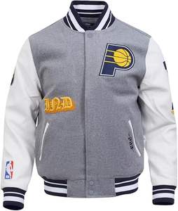 Veste universitaire en laine vintage 100% pour hommes et femmes Streetwear College Rib Knitted Button Smart Casual Baseball Bomber Broderie - Product Image 1