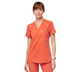 2025 High Quality Unisex Nursing Scrubs Uniform | Printed & Solid Color <b>Doctor</b> Scrub <b>Sets</b> | Knitted Hospital Medical Uniform - Product Image 1