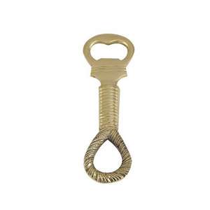Metal Bottle <b>Opener</b> Gold Finish Strong Construction Bars Restaurants Commercial Beverage Service Bottle Cap Opening Use <b>Opener</b> - Product Image 2
