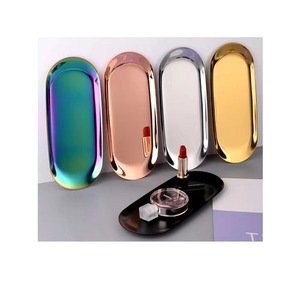 Plateau à huîtres au design antique de luxe avec un grand or poli avec une forme et une taille personnalisées, maquillage polyvalent à faible taux - Product Image 4