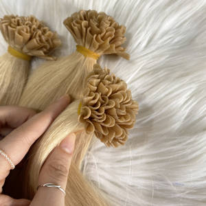 NUANCES BLONDES CHEVEUX RUSSES Pre-Bonded FLAT TIP KERATIN Remy COULEURS de qualité supérieure EXTENSIONS DE CHEVEUX HUMAINS vietnamiens pour les SALONS - Product Image 5