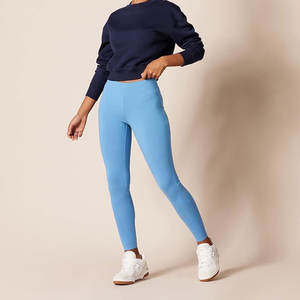 Taille haute Scrunch Butt Lift Leggings femmes sans couture Gym Fitness Yoga entraînement en soie approvisionnement en gros - Product Image 5