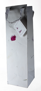 Sacs-cadeaux de vin personnalisables de luxe avec papier kraft imprimé en cuivre métallique et poignée en papier d'art pour logo imprimé Tequila - Product Image 4