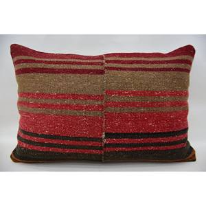 Multicolor Kilim Patchwork Wool Pillow 16x24 Inch Decorative Cushion Luxury Vintage <b>Fluffy</b> Leaves Pattern Portable <b>Bedding</b> - Product Image 1