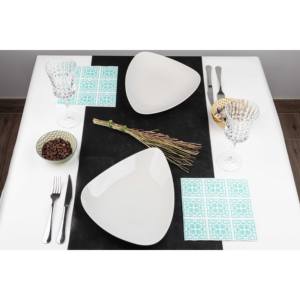 Servilletas con Estampado de Azulejos Color Aguamarina, 40x40cm, Bambutex Natural, 600 Unidades, B2B - Product Image 2