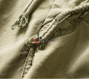 Nouveau pantalon coupe-vent tendance pour hommes Short cargo en toile à motif uni pour la course à pied et le jogging avec impression numérique - Product Image 6