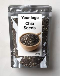 Semillas de Chía Silvestres 100% Naturales |   Grado Alimenticio |   Suministro al por Mayor desde India |   Empaquetado OEM en Botella y Tambor - Product Image 1