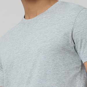 Summer Hot Selling Trendy Round Neck <b>Polyester</b>/cotton custom logo Quick Drying Breathable Anti Sweat Short Sleeve <b>Men</b> <b>T</b> <b>Shirt</b> - Product Image 4