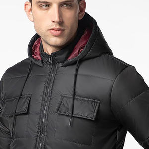 Chaquetas Acolchadas de Invierno para Hombre, Color Azul, Personalizadas con Impresión, Capucha Desmontable, Reversibles, Chaquetas Inflables - Product Image 6