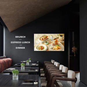 Máquina de publicidad LCD 4K con bisel ultra estrecho Tableros de menú ultrafinos de vidrio esmerilado antideslumbrante - Product Image 5