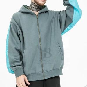 Sweat à capuche 100% coton de haute qualité 500 grammes tissu anti-rétrécissement bouffée imprimé sweat surdimensionné pour l'hiver - Product Image 2