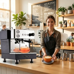 <span class=keywords><strong>Cafetera</strong></span> Comercial de Nivel Básico, Máquina de Espresso Automática de un Solo Cabezal, Diseño Compacto para Tiendas y Oficinas en Crecimiento - Product Image 1