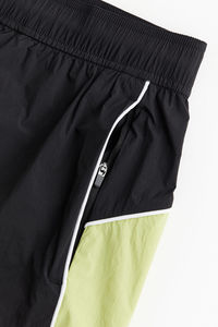 Shorts en jean pour femmes, style tricoté, taille haute élastique, décontractés, extensibles, avec ourlet brut, pour l'été, personnalisables avec logo - Product Image 3