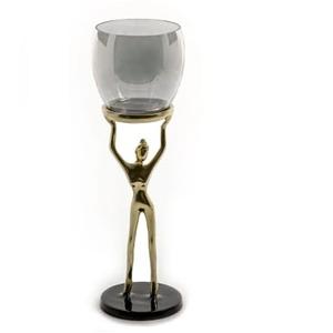 Porte-bougie décoratif de table, bougeoir en métal, style unique, éclairage de cérémonie de mariage, porte-bougie votif - Product Image 6