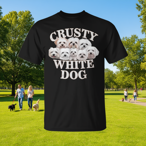 T-shirt promozionale Crusty Dog per uomo e donna - Product Image 3
