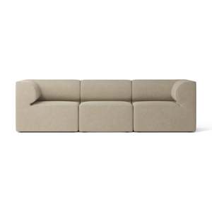 Contemporary 3-Seater Eave Square Fabric <b>Sofa</b> Upholstered with Extendable Feature for Home Living Room Furniture - Product Image 2