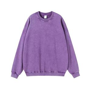 Nuevas Sudaderas de Manga Larga para Hombre, Unisex, 100% Algodón, Lavado Ácido, Peso Pesado, para Invierno - Servicio OEM Ecológico - Product Image 4