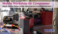 Machine de compresseur d'air Mobile embarquée à double piston professionnelle sans huile à cycle de service long 24V la plus efficace au monde