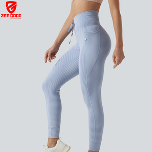 Custom Spandex/Nylon Quick Dry Active Wear Gym Workout Tights High Waisted Yoga <b>Pants</b> <b>Butt</b> <b>Lifting</b> Yoga Leggings For Women - Product Image 3