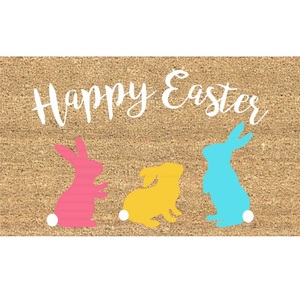 Alfombrillas de puerta de fibra de coco de PVC rectangulares de bronceado marrón hechas a máquina alfombrillas de suelo con estampado de animales para adultos felpudos de goma lisos para el hogar al aire libre - Product Image 4