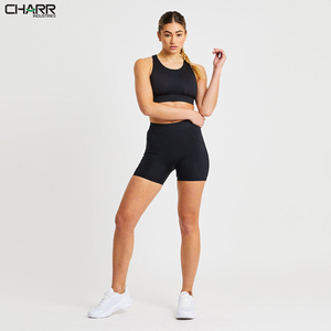 Pantalones cortos de Yoga para entrenamiento, ropa deportiva para correr, gimnasio, Color sólido, novedad - Product Image 6