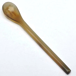 Juegos de cubiertos de cuerno hechos a medida para suministros de restaurante y supermercado de hotel-Cucharas y tenedores de cuerno pulidos - Product Image 1