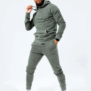 Survêtement et pantalon de survêtement délavés à l'acide de haute qualité ensemble vintage pull de sport deux pièces costumes vierges avec logo personnalisé - Product Image 6