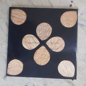 Modern Epoxy Resin <b>Square</b> Best Coaster and Wood Stand Eco Friendly Luxury Solid Wood and Epoxy Resin Craft Tea Drink Cup - Product Image 5