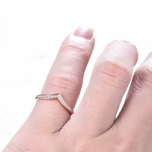 แหวนทองธรรมชาติหรูหราดีไซน์ใหม่แหวนทองคำแท้พร้อมแหวนเพชรแท้ - Product Image 5