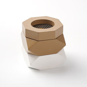 Quemador de Incienso Geométrico de Madera con Malla Metálica Hexagonal, Porta Incienso Árabe Aromático Hecho a Mano y Ecológico para el Hogar y Ramadán - Product Image 2