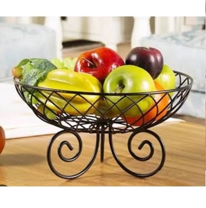 Nuevo Frutero de Metal con Acabado Negro para Servir, Decoración de Mesa para Restaurantes, Cesta para Vajilla - Product Image 3