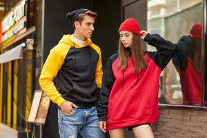 Sudaderas con Capucha Extra Grandes para Hombre, Estilo Deportivo, 100% Algodón, Mezcla Suave de Felpa, Transpirables, Estilo Urbano, con Bolsillo Tipo Canguro - Product Image 5