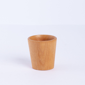 Tasse à café en bois de hêtre - Tasse à expresso écologique - Tasse à thé et à café arabe en bois massif naturel - Petite vaisselle artisanale - Product Image 3