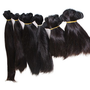 Extensions de cheveux humains les plus vendues, mèches de cheveux vierges lisses, style de cheveux humains avec des styles de boucles italiennes naturelles et lisses - Product Image 1