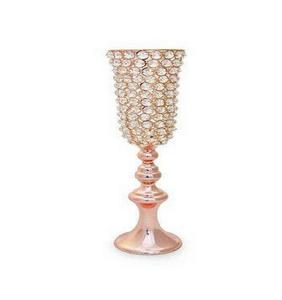 เชิงเทียนโลหะพร้อมเชิงเทียนคริสตัลที่ให้คำมั่นสัญญาแบบใหม่สำหรับงานแต่งงานและตกแต่งงานเชิงเทียนแบบใหม่ - Product Image 1