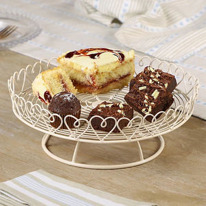 Soporte para Pastel de Hierro Forjado, Ecológico, Apto para Lavavajillas, de Una Sola Capa, Acabado Rojo, para Hogar, Bodas, Fiestas de Cumpleaños, Decoración de Mesa - Product Image 5